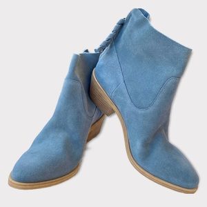 Joie Light Blue Suede Ankle Booties NWOT | Size 6